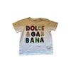 Dolce & Gabbana Kids Colourful Jaquard Logo Detailing t-shirt in white - SIZE 24 mths to 30 mths