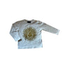 Versace - White long sleeve T-shirt with Gold Medusa head - SIZE 18 mths to 24 mths