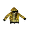 Versace gold and black hoodie with zipper - SIZE 3