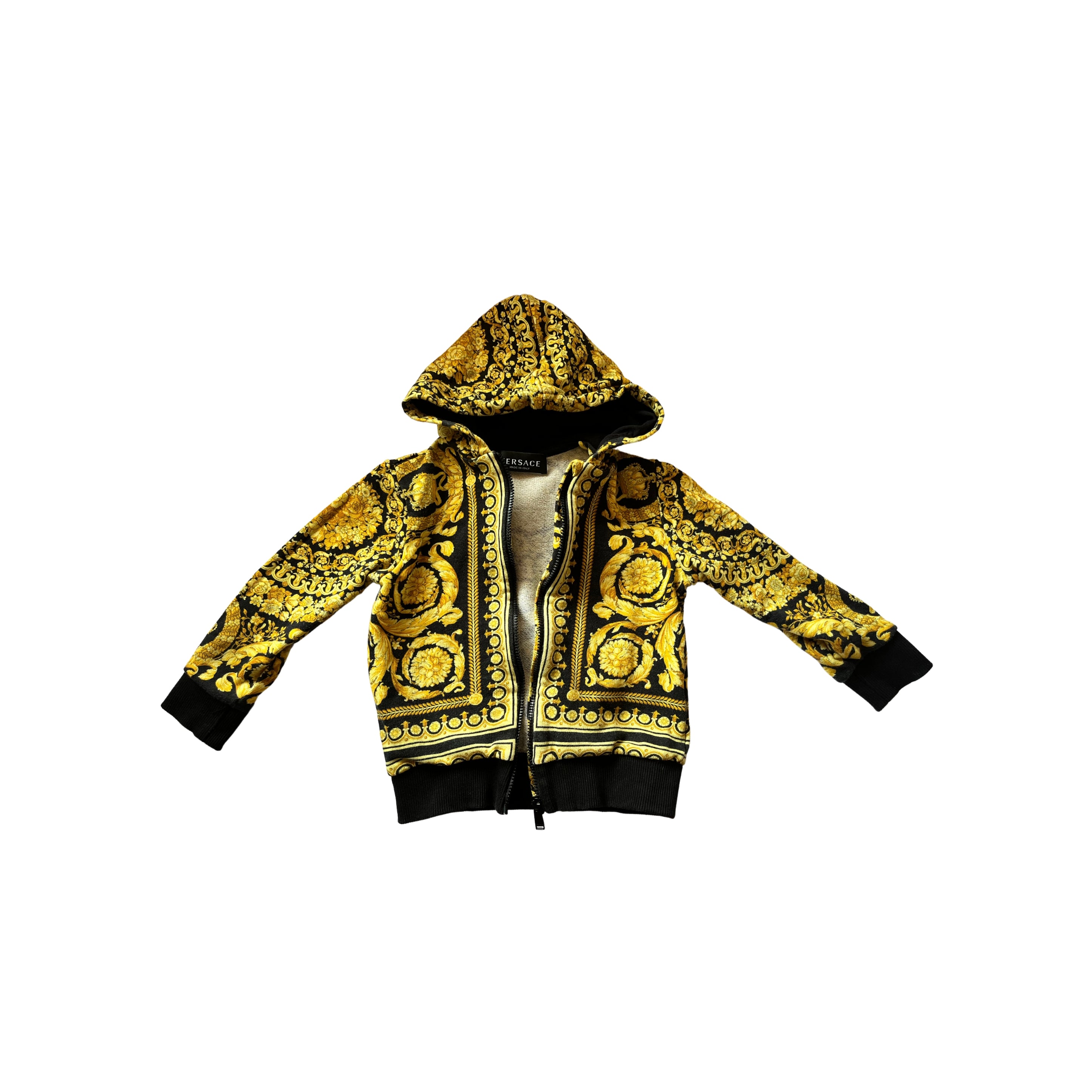 Versace gold and black hoodie with zipper - SIZE 3