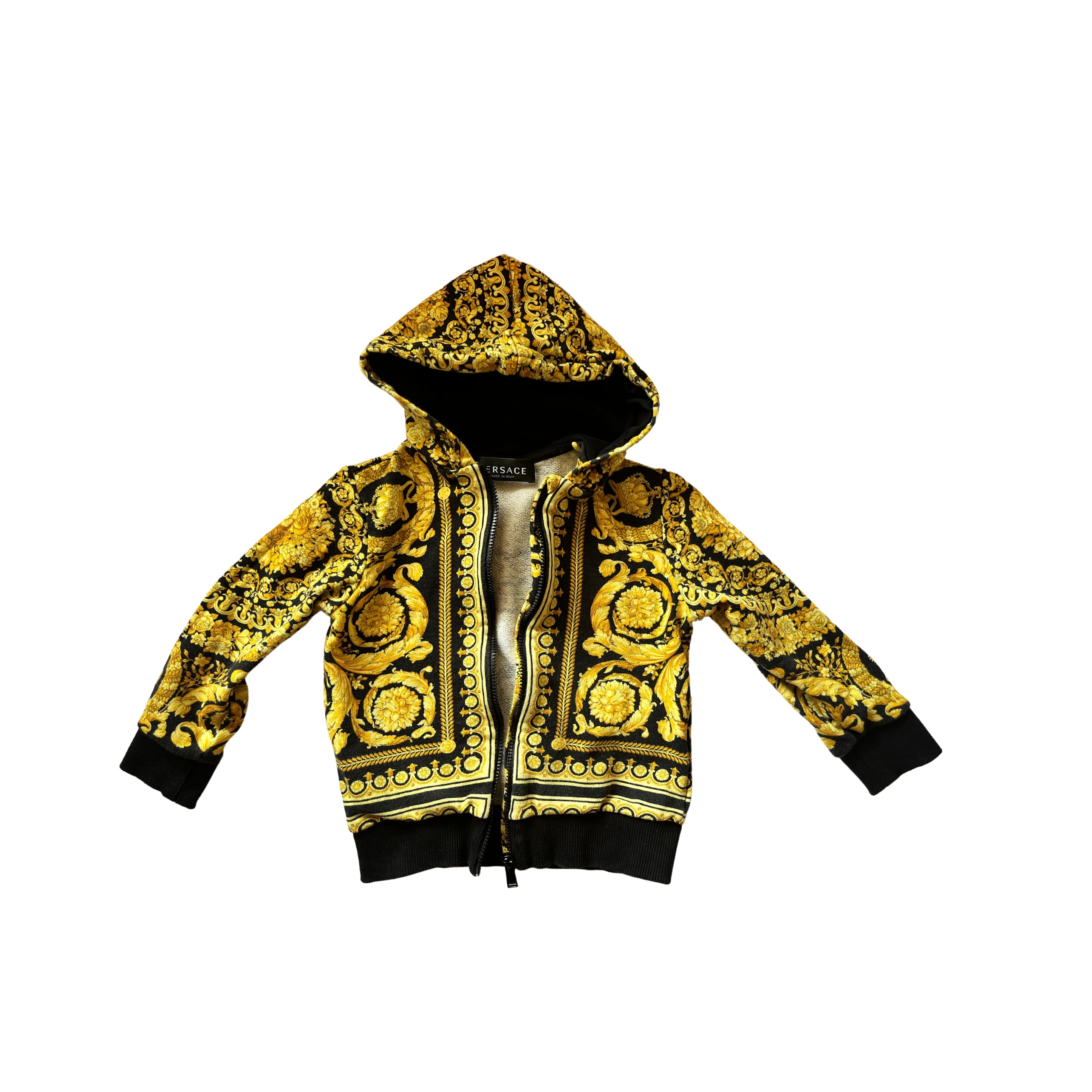 Versace gold and black hoodie with zipper - SIZE 3