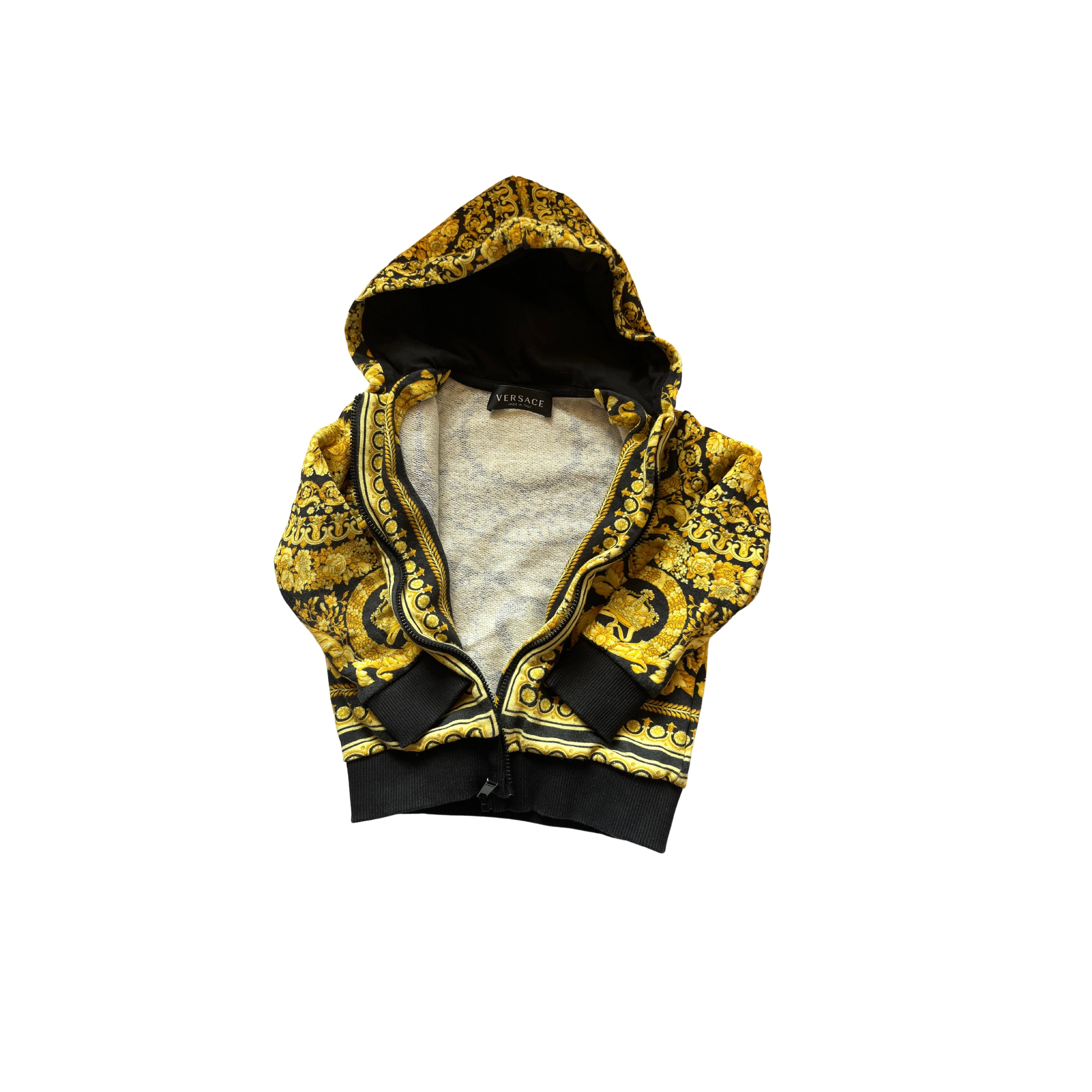 Versace gold and black hoodie with zipper - SIZE 3