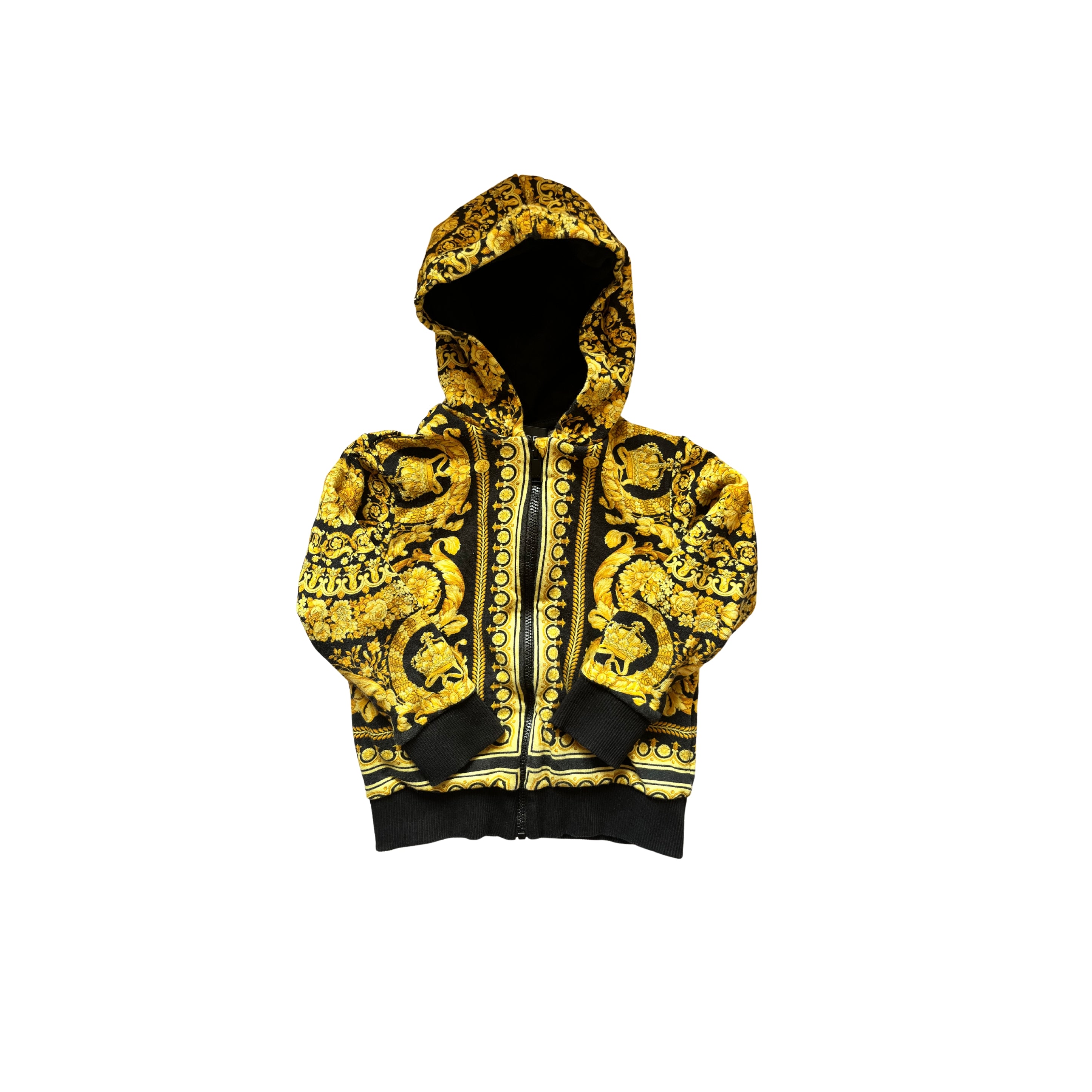 Versace gold and black hoodie with zipper - SIZE 3