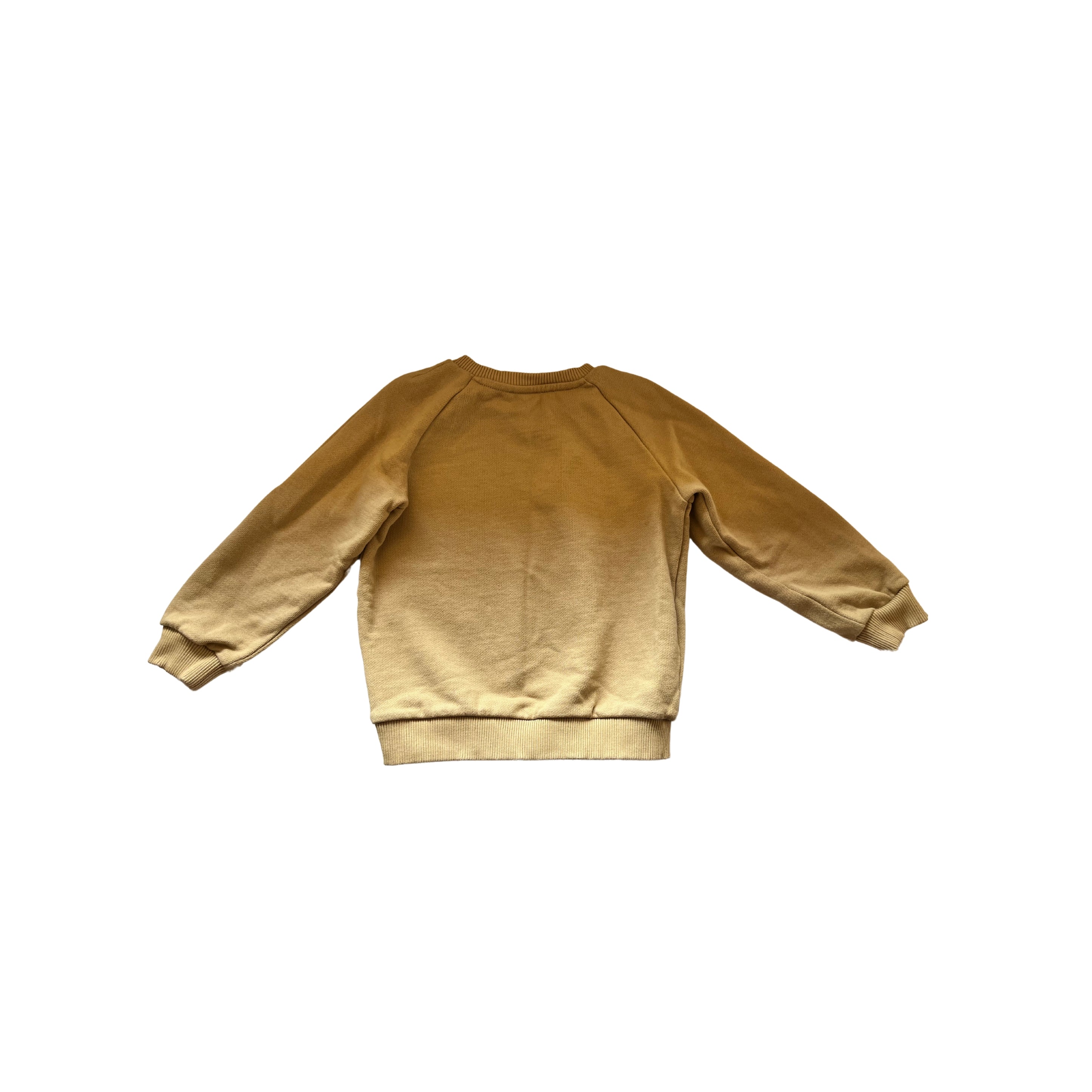 Balmain caramel colour jumper with gold Balmain buttons side collar  - SIZE 3