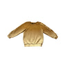 Balmain caramel colour jumper with gold Balmain buttons side collar  - SIZE 3