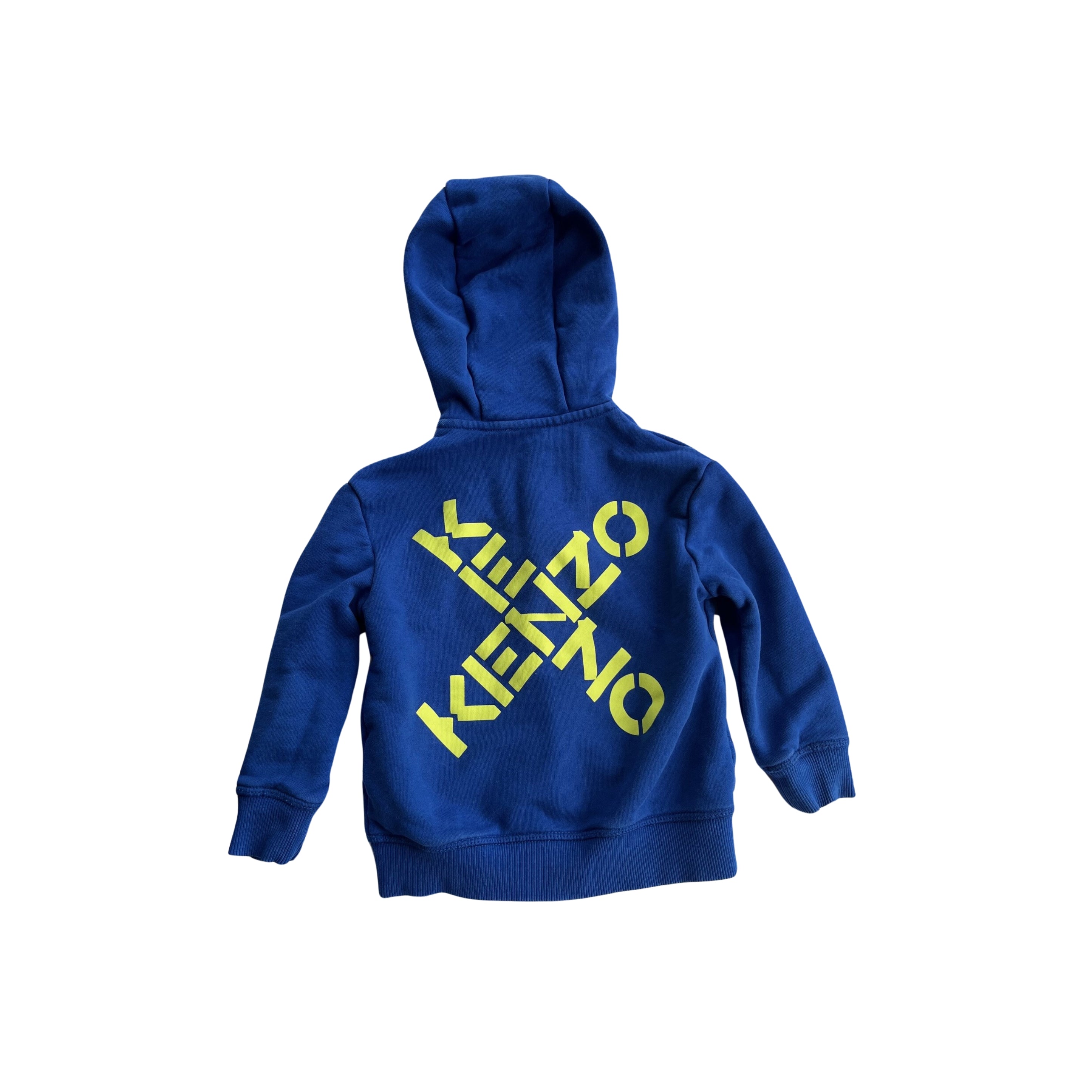 Kenzo Kids Blue Little X Zip Up Hoodie - SIZE 3