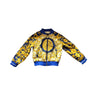 Young Versace Bomber Jacket Blue/Gold with Gold Zipper - SIZE 24mths