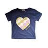 Billieblush Junior Girls Sequin Heart Logo T-shirt SIZE 8Y