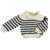 Cyrillus Navy and Cream Jumper - SIZE 18mths