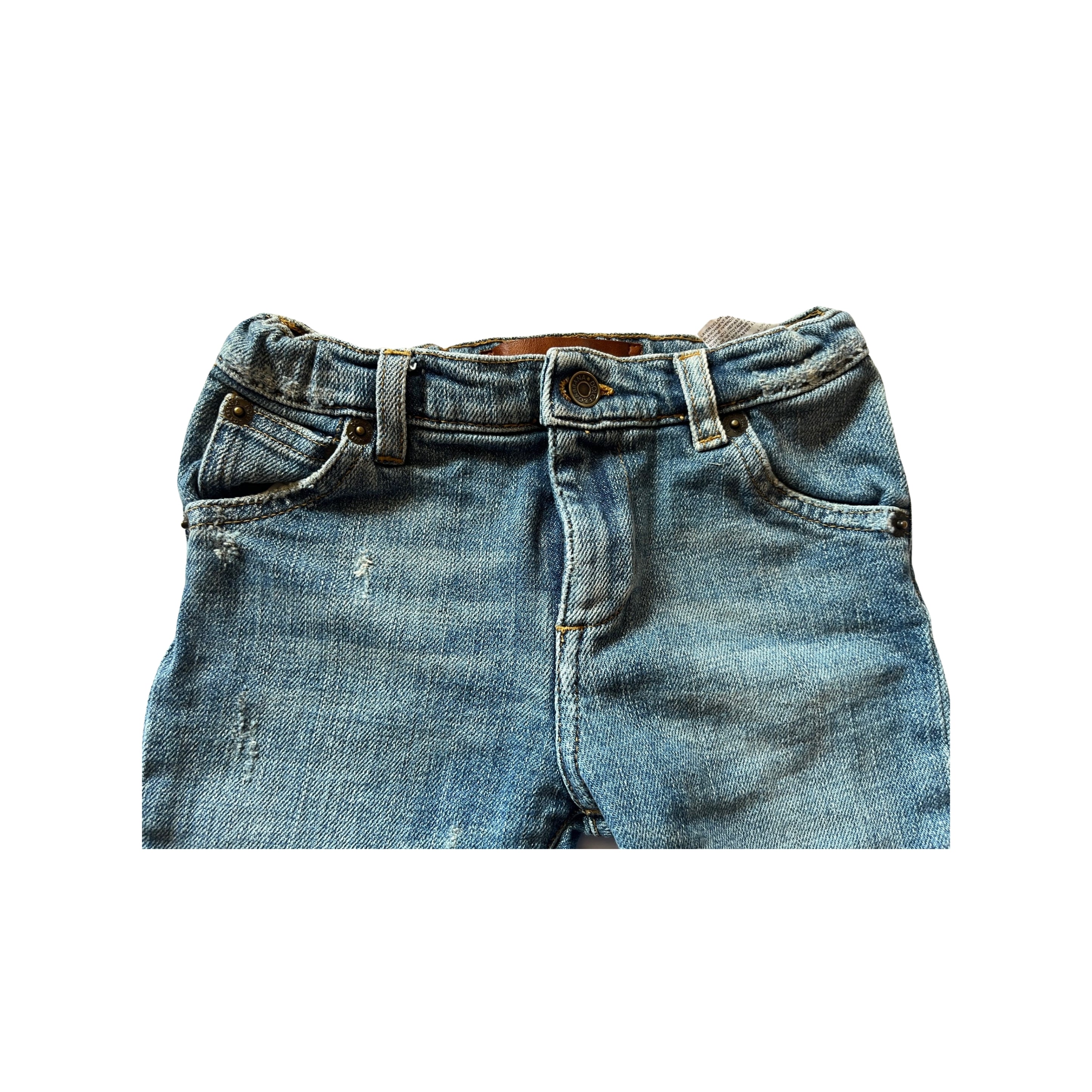 Dolce & Gabbana Kids Jeans with tan leather brand detail on back pocket - SIZE 12 mths to 18 mths