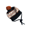 Fina Ejerique Pom Pom Tie Merino Wool Beanie - Size 6mths