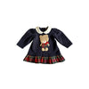 Jo Milano Navy and Tartan Teddy Dress - SIZE 6mths