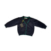 Piccola Speranza Navy and Green Stripe Wool Cardigan - SIZE 12mths