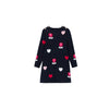 Jacadi - Girl Jacquard Dress With Flowers And Hearts - SIZE 6