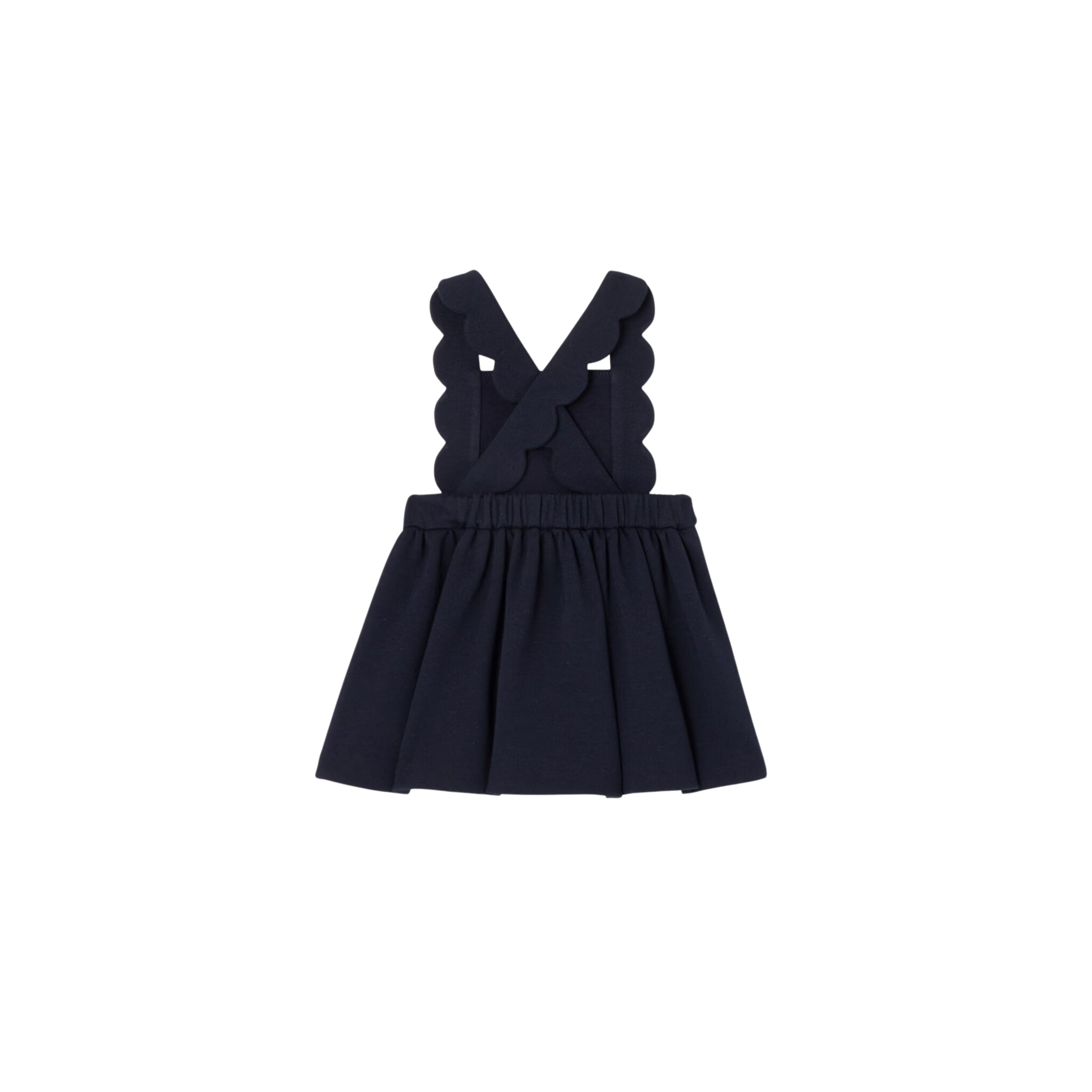 Jacadi Navy Pinafore Dress in Milano Knit - SIZE 24 mths