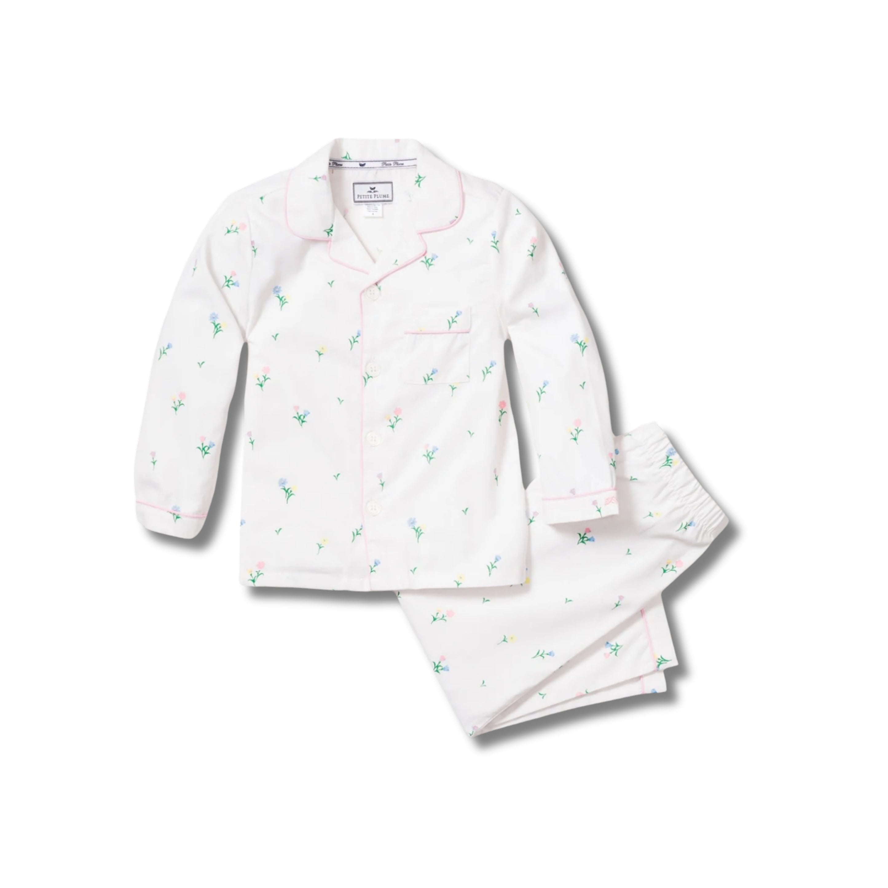 Petite Plume Tulip Printed Pyjama Set - SIZE 6Y