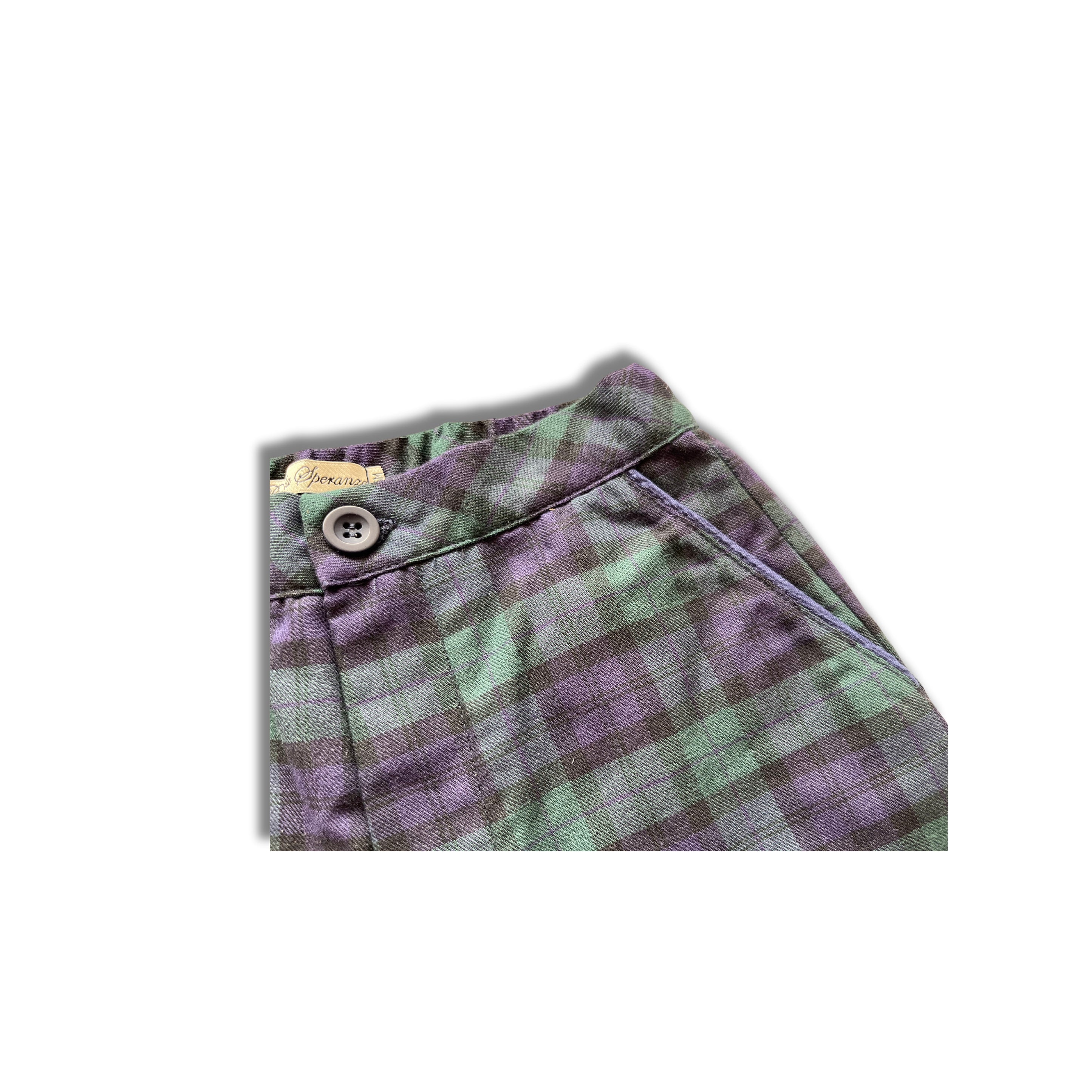 Piccola Speranza Blue and Green Tartan Check Boys Shorts Set  - SIZE 36mths