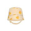 The BonnieMob Skipper - Yellow Beach Hut Towelling Sun Hat - SIZE 3 to 4Y